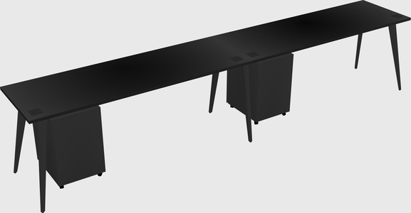 Modern rectangular office desk