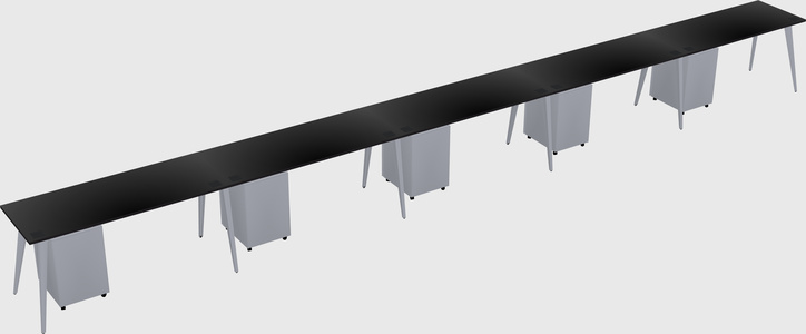 Modern rectangular office desk