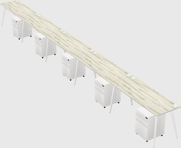 Modern rectangular office desk