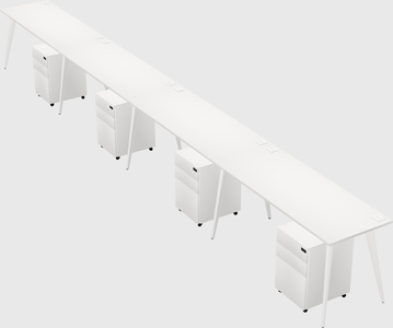 Modern rectangular office desk