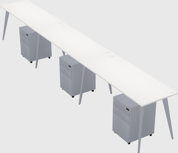 Modern rectangular office desk