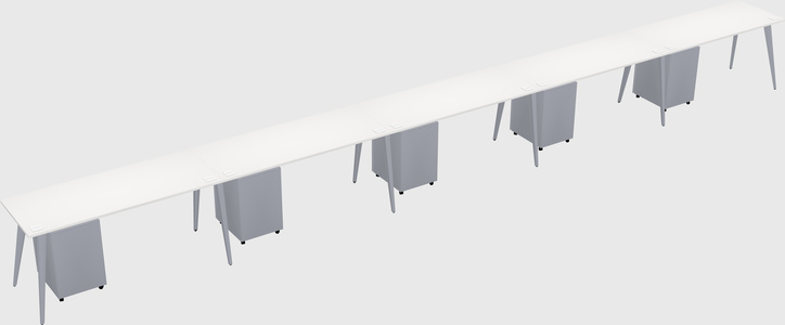 Modern rectangular office desk