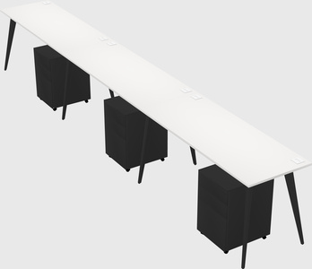 Modern rectangular office desk