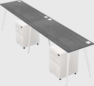 Modern rectangular office desk