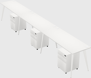 Modern rectangular office desk