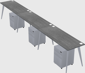 Modern rectangular office desk
