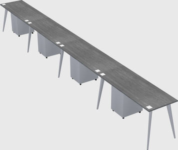 Modern rectangular office desk