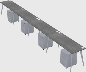Modern rectangular office desk