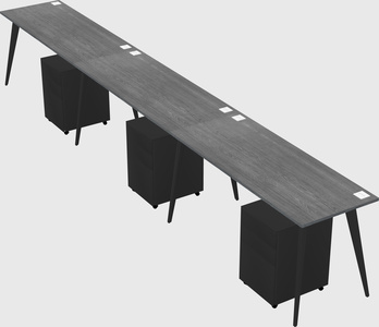 Modern rectangular office desk