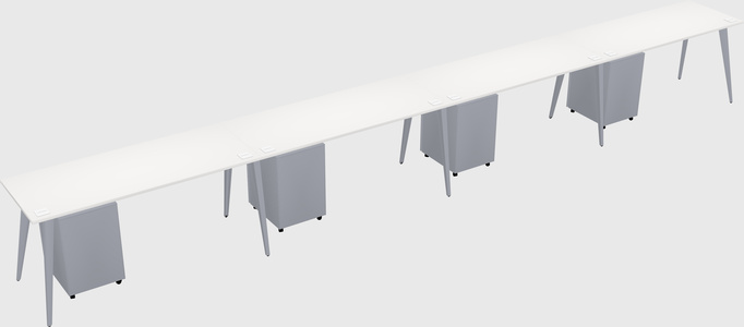 Modern rectangular office desk