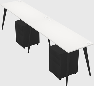Modern rectangular office desk