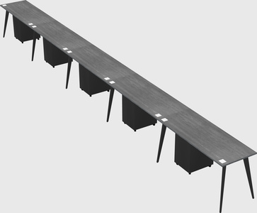 Modern rectangular office desk