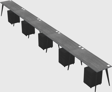 Modern rectangular office desk