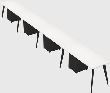 Modern rectangular office desk