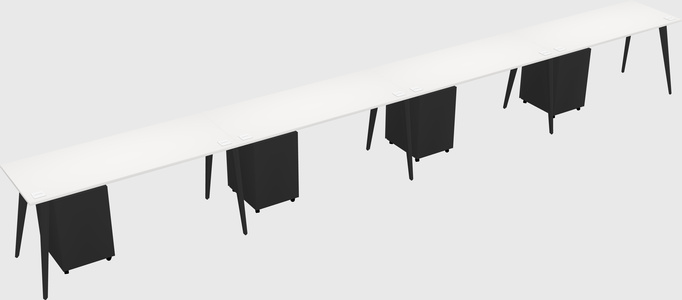 Modern rectangular office desk