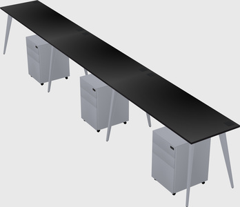 Modern rectangular office desk