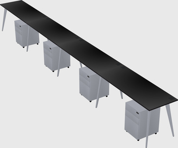 Modern rectangular office desk