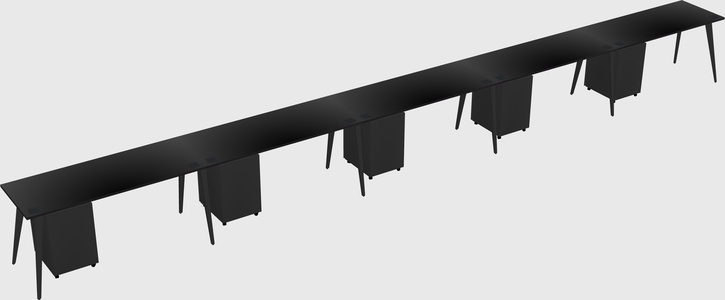 Modern rectangular office desk