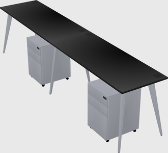 Modern rectangular office desk