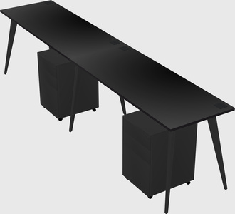 Modern rectangular office desk