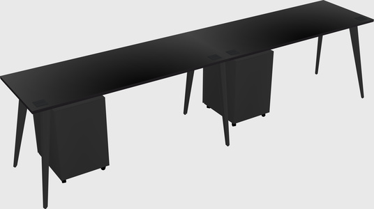 Modern rectangular office desk