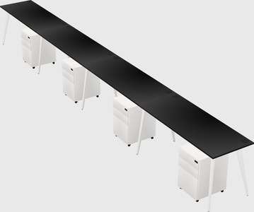 Modern rectangular office desk