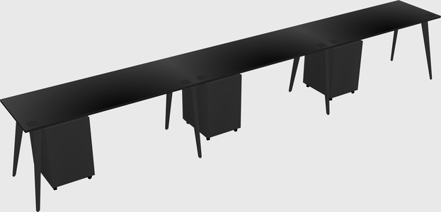 Modern rectangular office desk