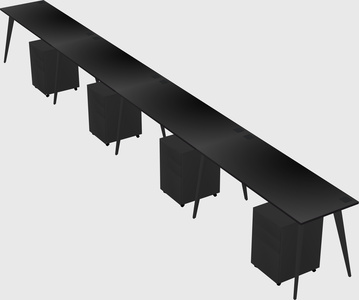 Modern rectangular office desk