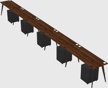 Modern rectangular office desk