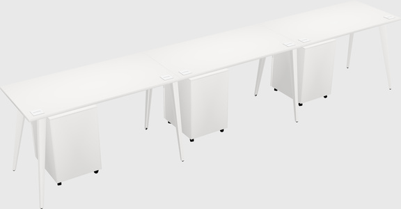 Modern rectangular office desk