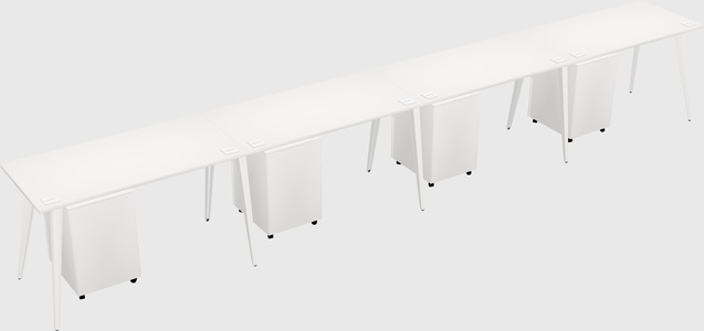 Modern rectangular office desk
