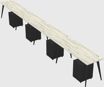 Modern rectangular office desk