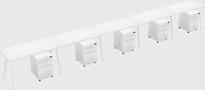 Modern rectangular office desk