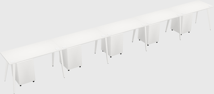 Modern rectangular office desk