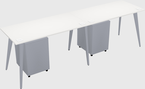 Modern rectangular office desk