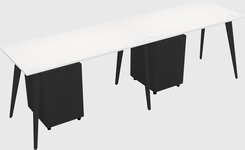 Modern rectangular office desk
