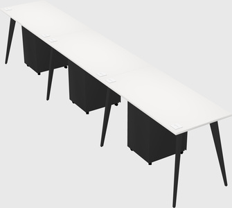 Modern rectangular office desk