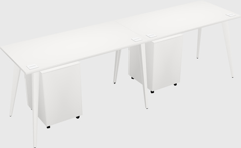 Modern rectangular office desk