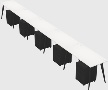 Modern rectangular office desk
