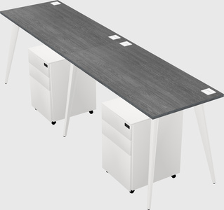 Modern rectangular office desk