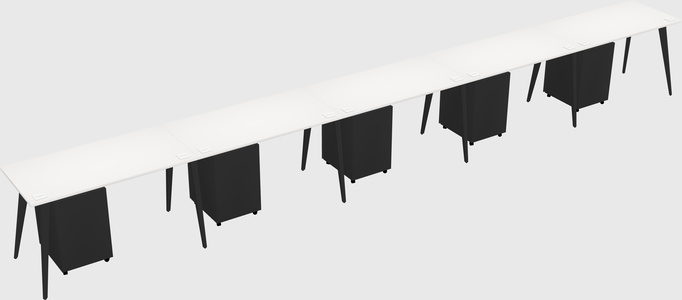 Modern rectangular office desk