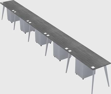 Modern rectangular office desk