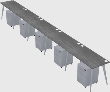 Modern rectangular office desk