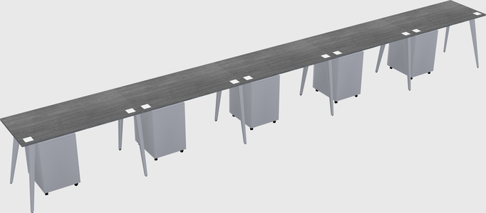 Modern rectangular office desk