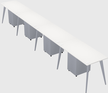Modern rectangular office desk