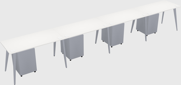 Modern rectangular office desk