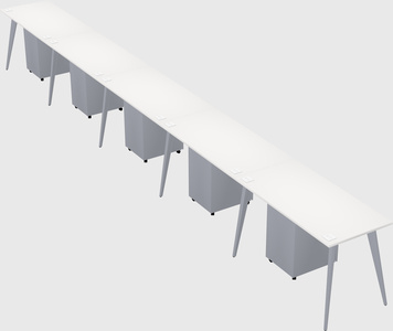 Modern rectangular office desk