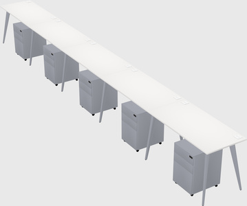 Modern rectangular office desk