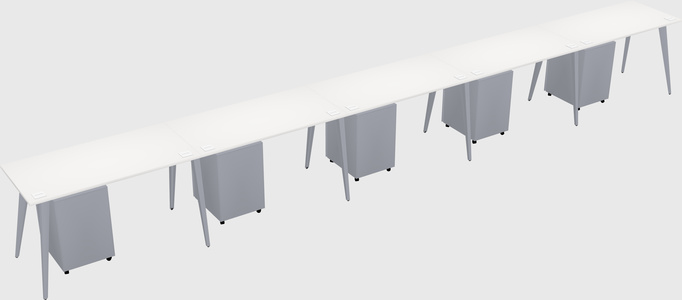 Modern rectangular office desk