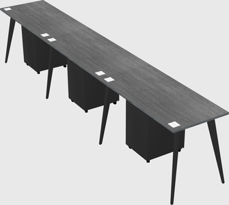 Modern rectangular office desk